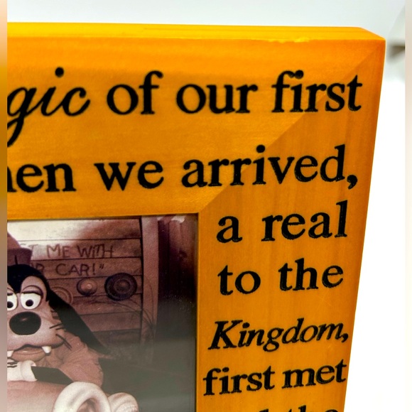 Disneyland “I Can Still Remember the Magic” Wood 4” x 6” Picture Frame, NWT. - Picture 5 of 5